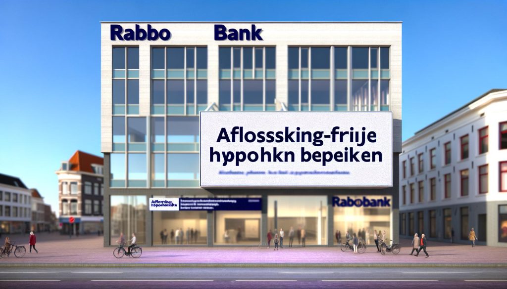 aflossingsvrije hypotheken beperkingen door rabobank